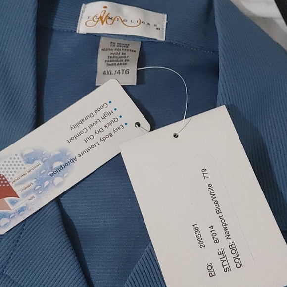 Nice button up newport blue/white 4XL - Picture 3 of 4